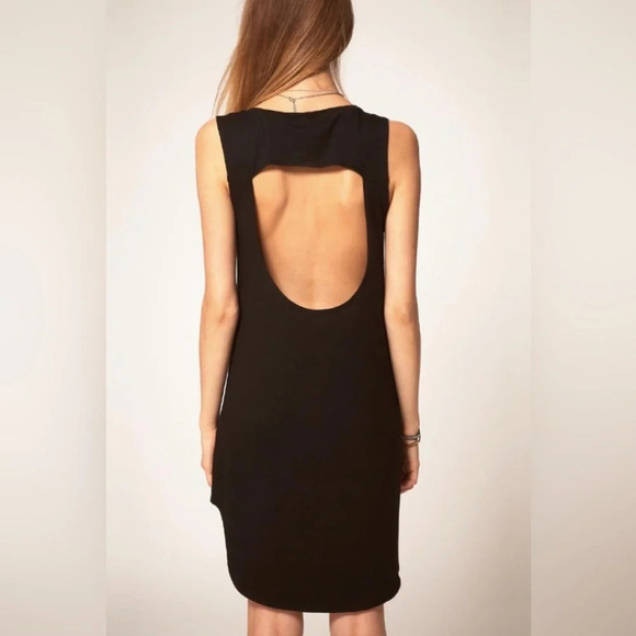 Revolve LNA Cardiff Dress Cut out High Low Hem T-Shirt Asymmetrical hem Black XS - Picture 12 of 16